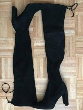 NWT Stuart Weitzman Highchamp Suede Over-The-Knee